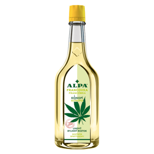 ALPA Francówka Konopie płyn do masażu i nacierania o właściwościach regenerujących, odprężających i odświeżających, 160 ml