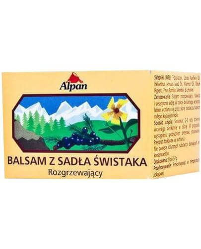 Balsam z Sadła Świstaka rozgrzewający, łagodzący ból nadwyrężonych mięśni i stawów, 50 ml
