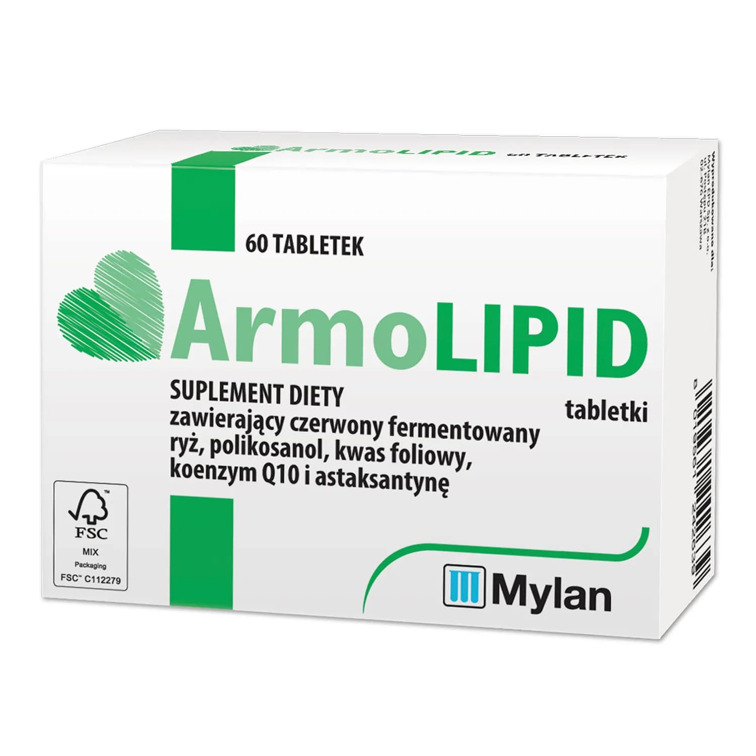 ArmoLIPID, tabletki ze skladnikami wspierającymi poziom cholesterolu, 60 szt.