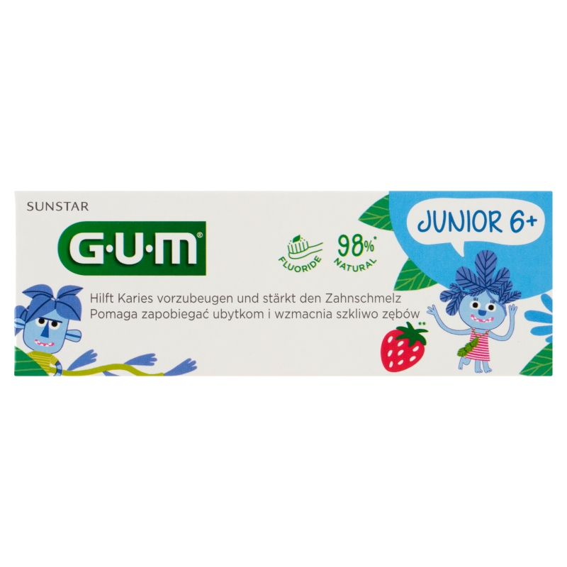 Sunstar GUM Junior Monster 6+, pasta do zębów, 50 ml