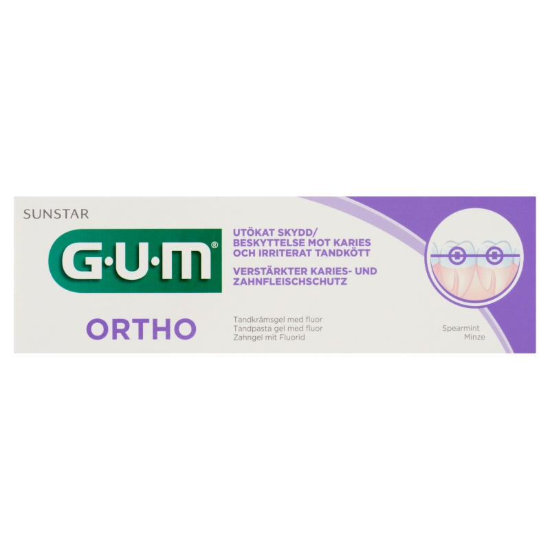 SUNSTAR GUM Ortho, pasta do zębów ortodontyczna, 75 ml