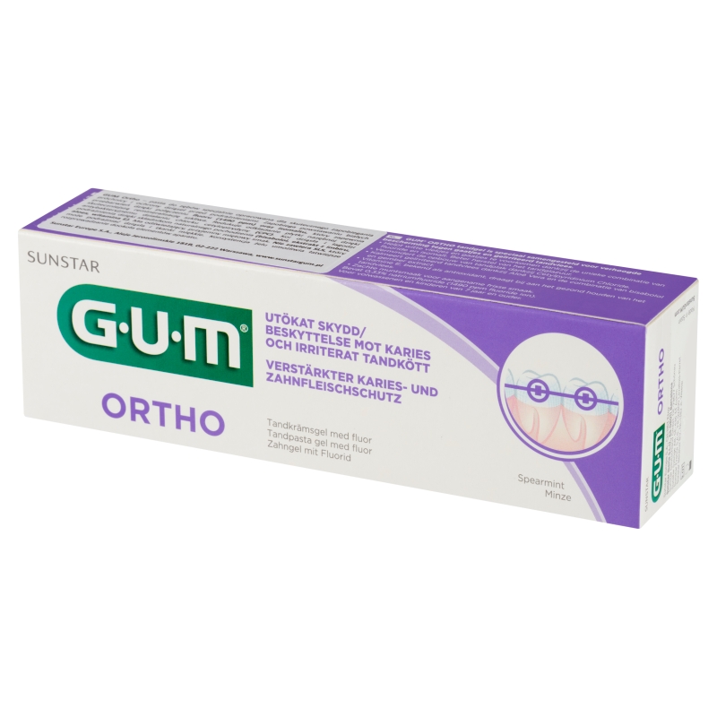 SUNSTAR GUM Ortho, pasta do zębów ortodontyczna, 75 ml