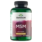 Swanson MSM kapsułki ze składnikiem wspierającym układ kostny, 250 szt.
