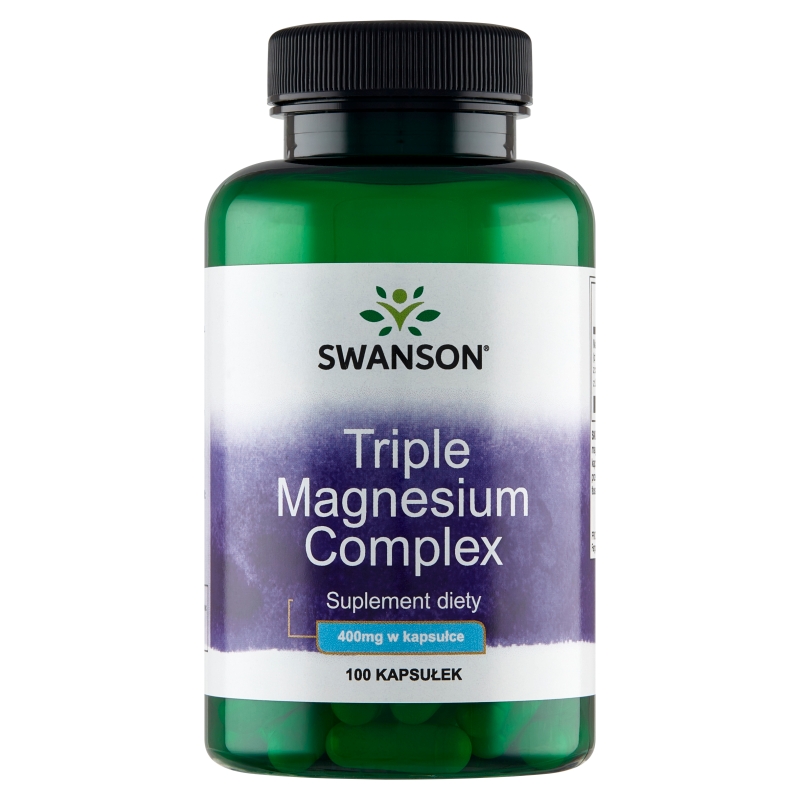 Swanson Triple Magnesium Complex 400 mg, kapsułki z magnezem, 100 szt.