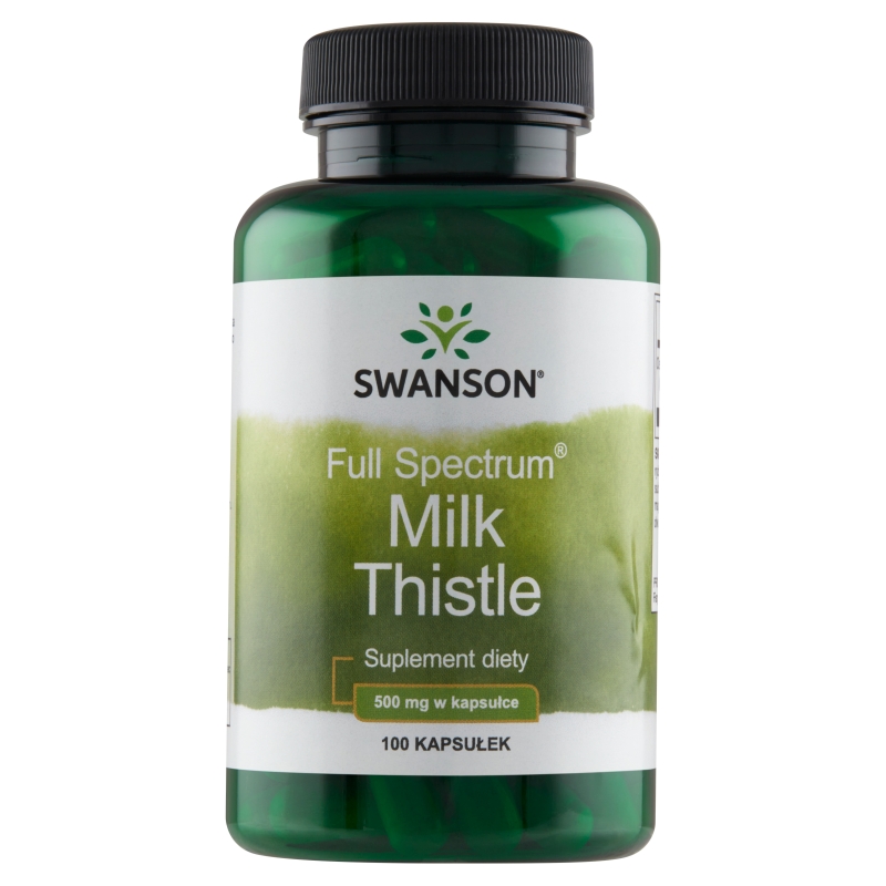 Swanson Full Spectrum Milk Thistle 500 mg, kapsułki z ekstraktem z ostropestu plamistego, 100 szt.
