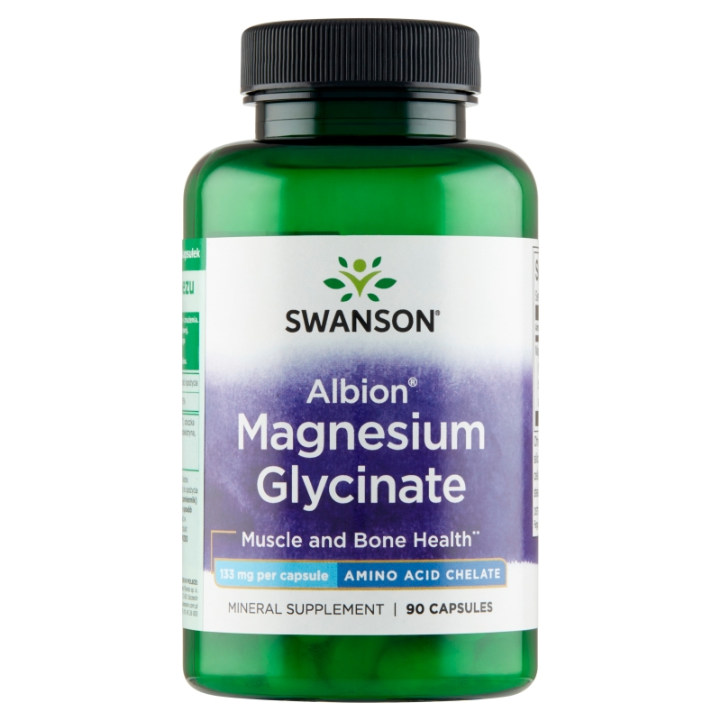 Swanson Albion Chelat Magnezu 133 mg 90 kapsułek