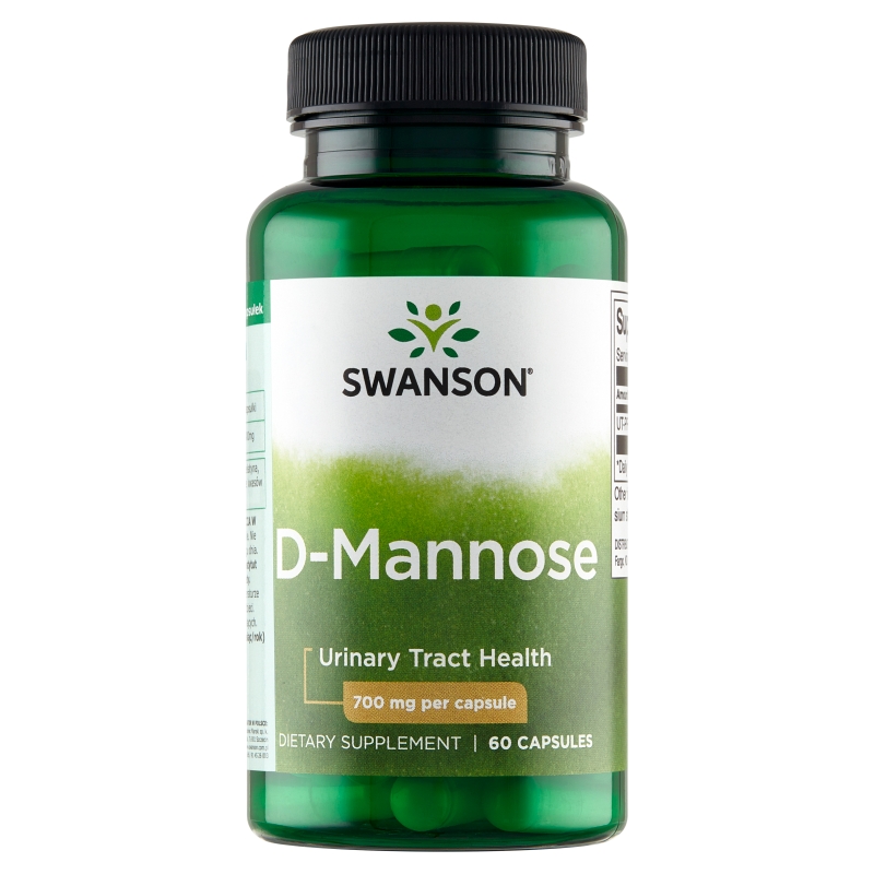 Swanson D-Mannose, kapsułki ze składnikami wspomagającymi funkcjonowanie układu moczowego, 60 szt.