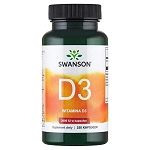 Swanson Witamina D-3 2000IU 250 kapsułek