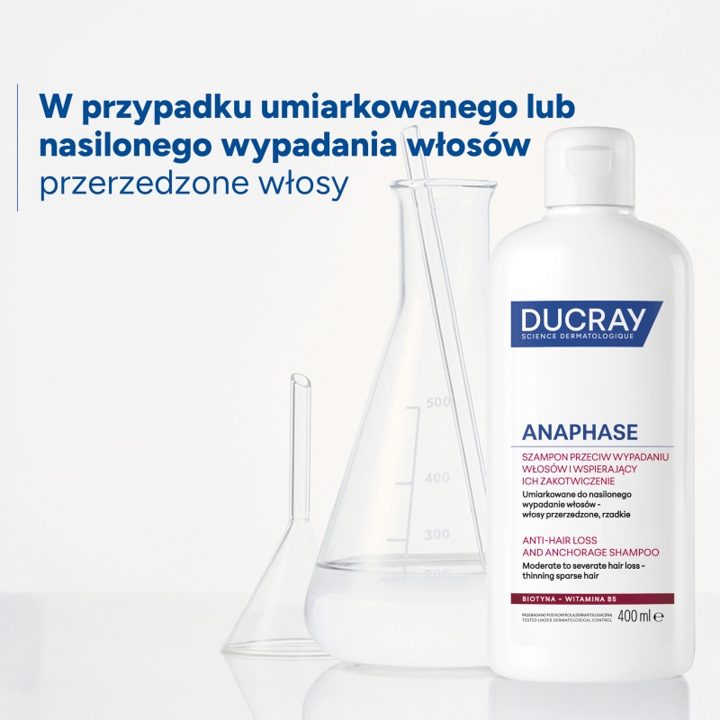 DUCRAY ANAPHASE +, szampon, 400 ml