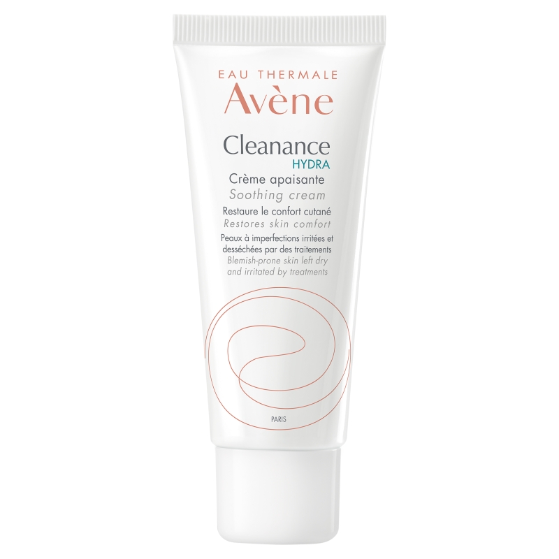 Avene Cleanance Hydra, krem łagodzący do skóry wysuszonej i podrażnionej, 40 ml