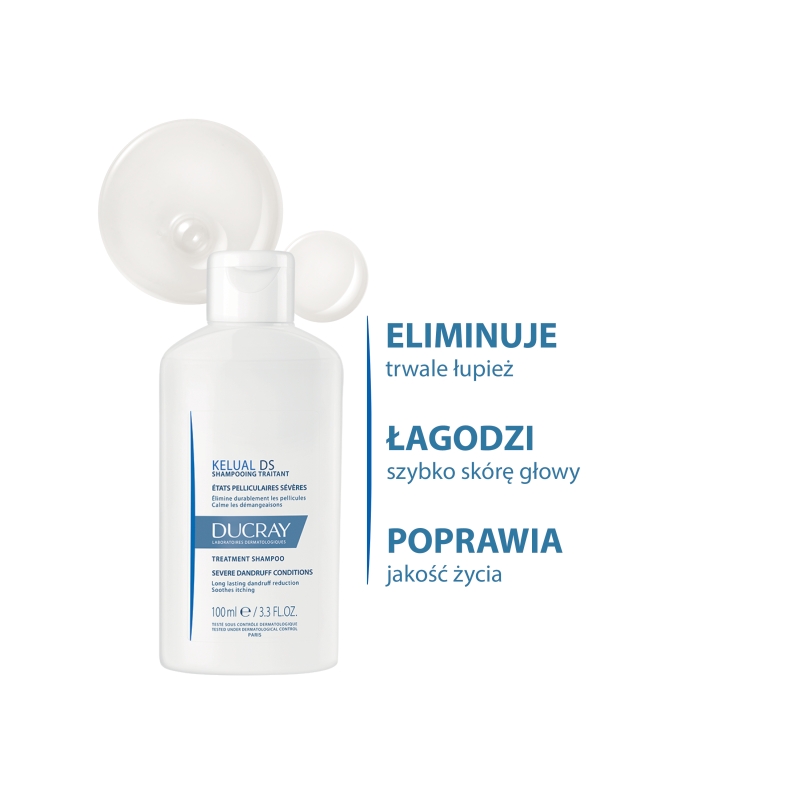 KELUAL DS, szampon do postępowania w ciężkich stanach łupieżowych, 100 ml