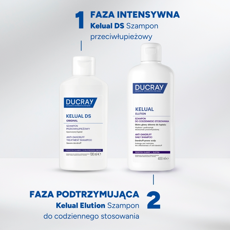 KELUAL DS, szampon do postępowania w ciężkich stanach łupieżowych, 100 ml