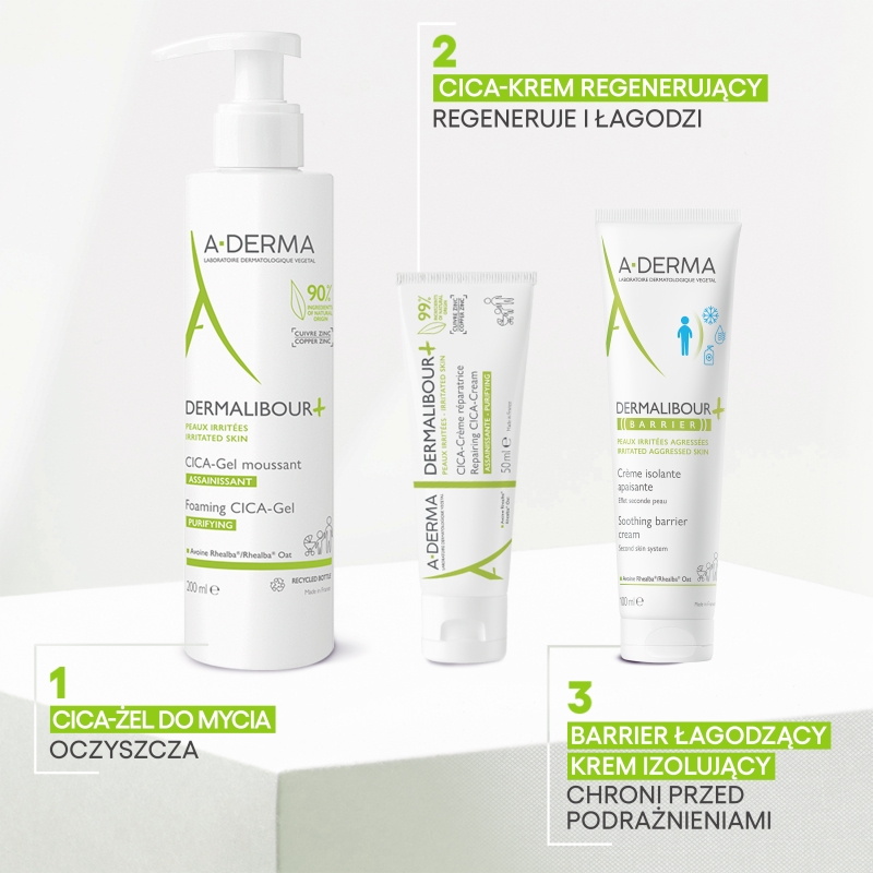 A-Derma Dermalibour+ CICA, krem, 100 ml