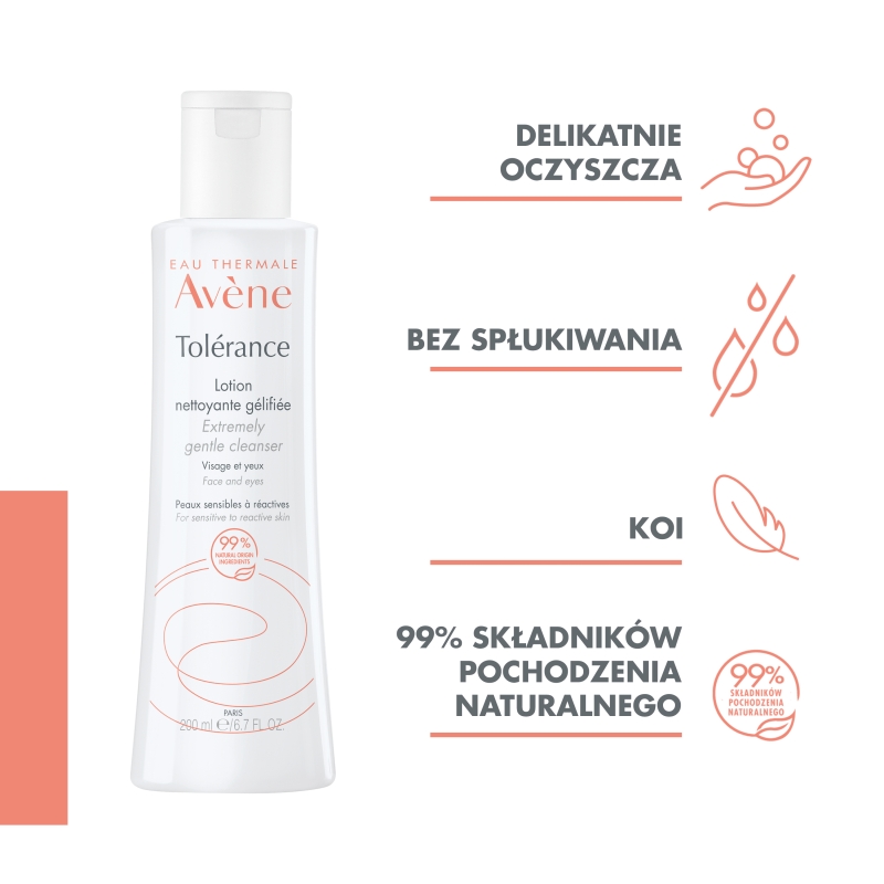 Avene Tolérance,  żel-balsam oczyszczający, 200 ml