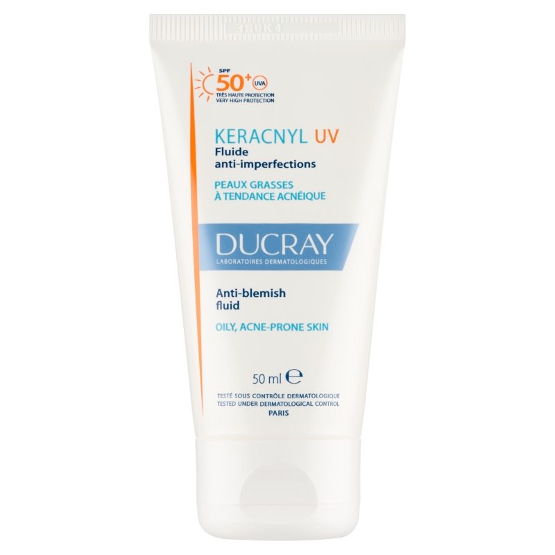 Ducray Keracnyl UV, fluid, SPF 50+, 50 ml