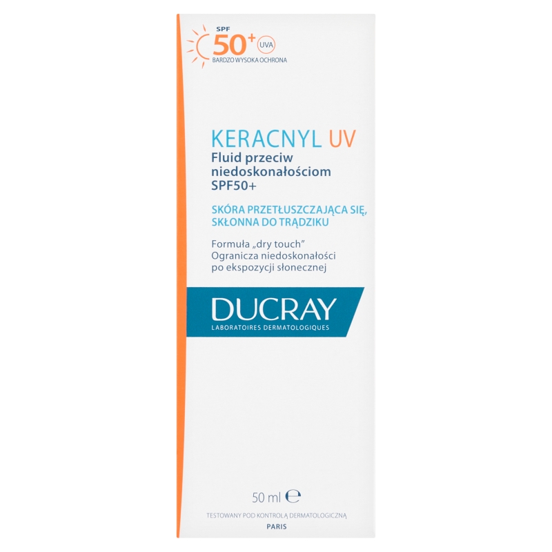 Ducray Keracnyl UV, fluid, SPF 50+, 50 ml