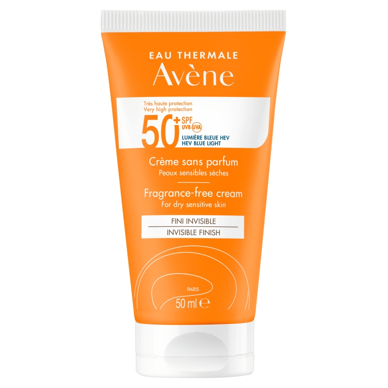 AVENE Bardzo Wysoka Ochrona , krem bez zapachu, SPF 50+, 50 ml