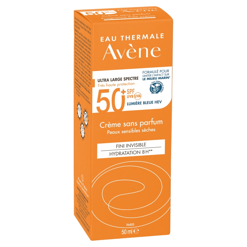 AVENE Bardzo Wysoka Ochrona krem bez zapachu, SPF 50+, 50 ml