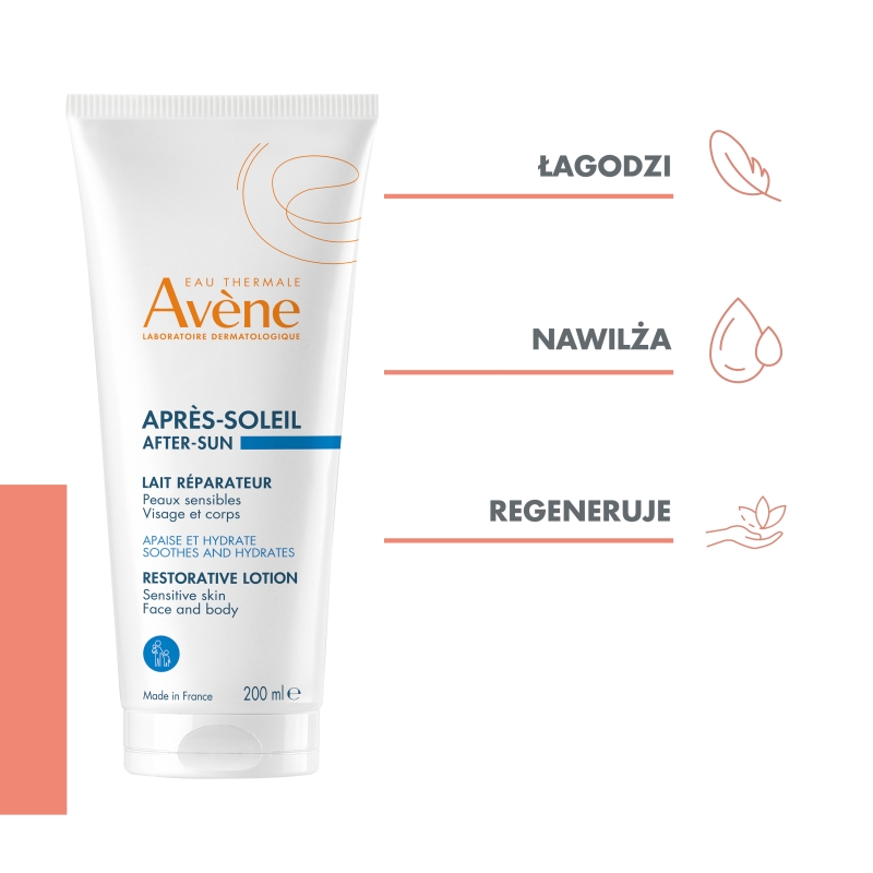 Avene, balsam regenerujący po opalaniu, 200 ml