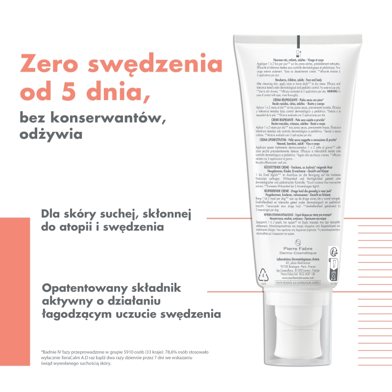 Avene XeraCalm A.D, krem uzupełniający lipidy, 200 ml