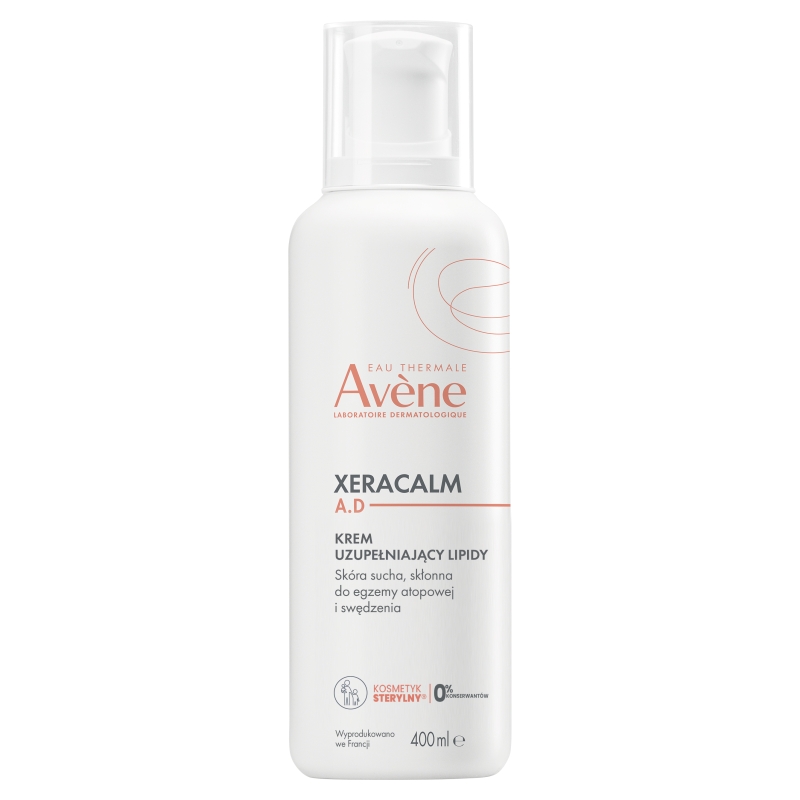 AVENE XERACALM A.D, krem uzupełniający lipidy, 400 ml