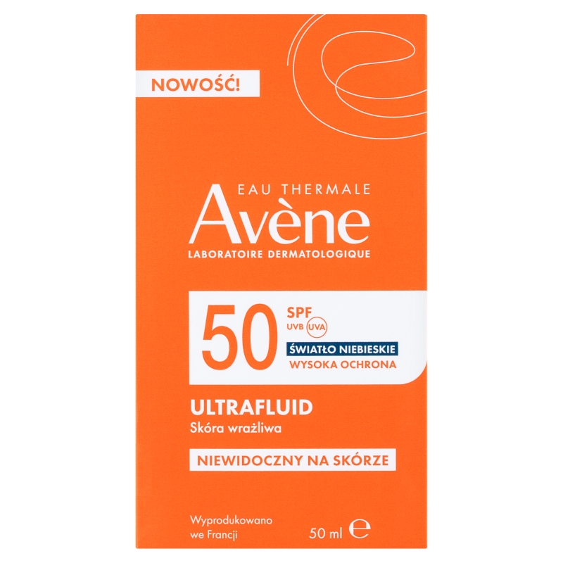 AVENE Ultra Fluide Invisible, fluid SPF50, 50 ml