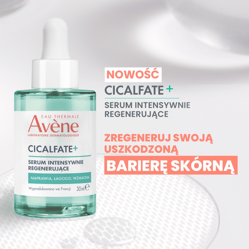 AVENE Cicalfate+, serum intensywnie odbudowujące, 30 ml
