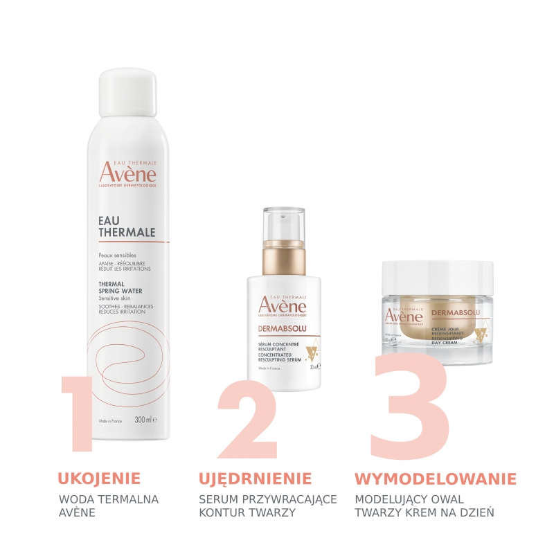 Avene Dermabsolu, krem modelujący owal twarzy, na dzień, 50 ml