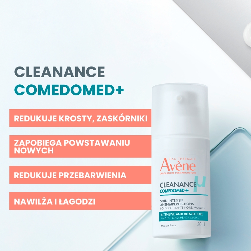 Avene Cleanance Comedomed +, krem-żel przeciw niedoskonałościom, 30 ml
