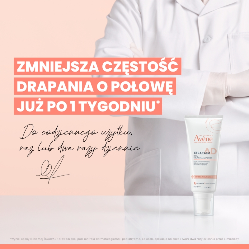 Avène Xera Calm A.D, krem uzupełniający lipidy, 200 ml