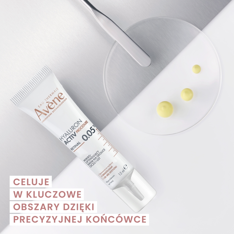 Avene Hyaluron Active, liftingujący  krem na okolice oczu i ust, 15 ml