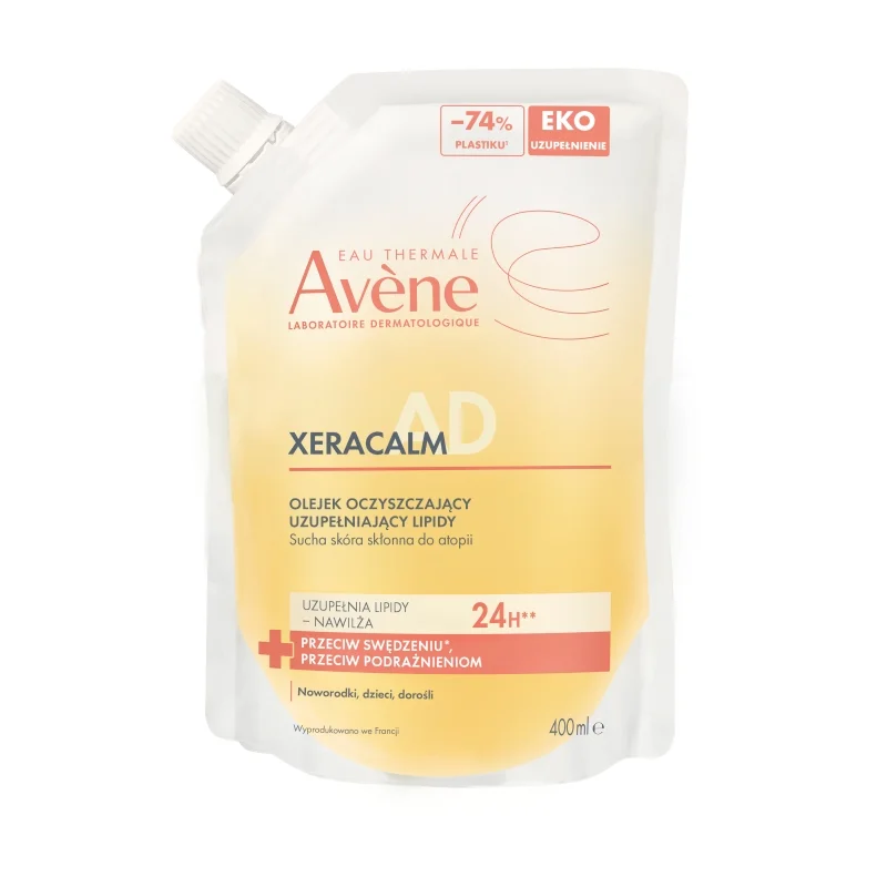 Avene XeraCalm A.D, olejek oczyszczający, refil, 400 ml