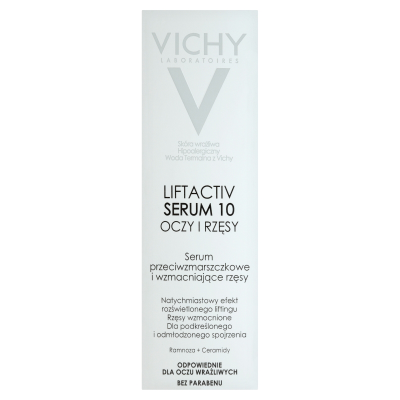 Vichy Liftactive Serum 10, przeciwzmarszczkowe pod oczy, wzmacniające rzęsy, 15 ml