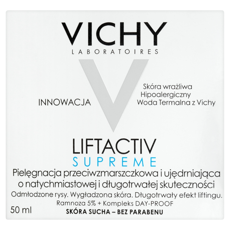Vichy Liftactiv Supreme, krem przeciwzmarszczkowy do cery suchej, 50 ml