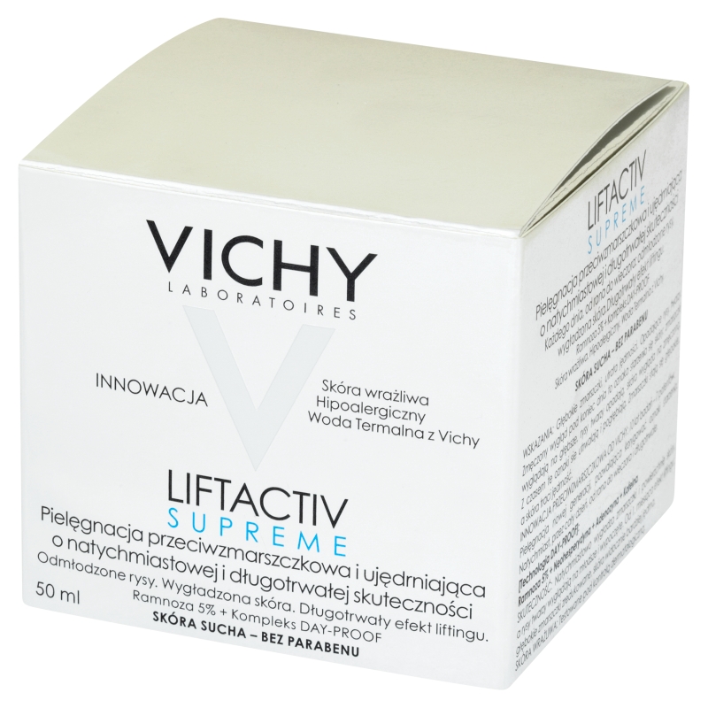 Vichy Liftactiv Supreme, krem przeciwzmarszczkowy do cery suchej, 50 ml