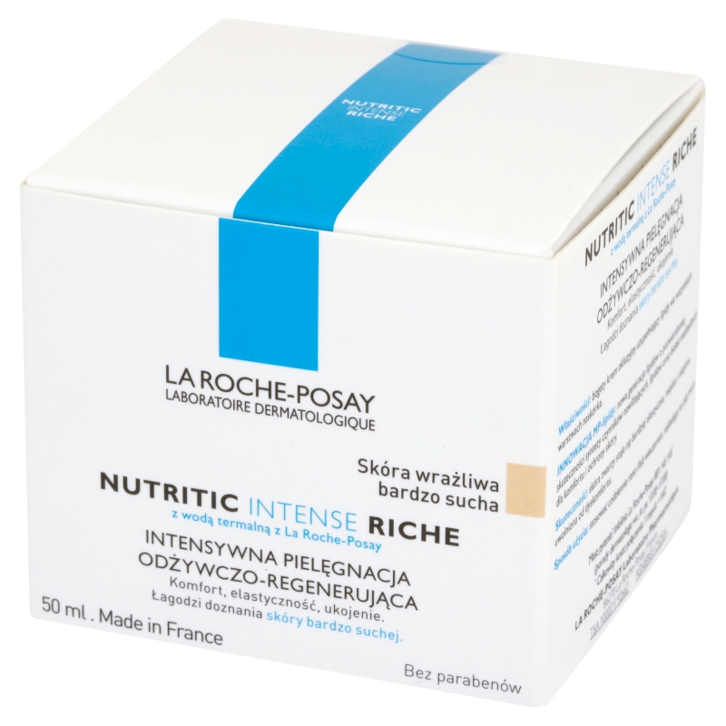 La Roche-Posay Nutritic Intense Riche, krem intensywnie regenerujący z wodą termalną, 50 ml