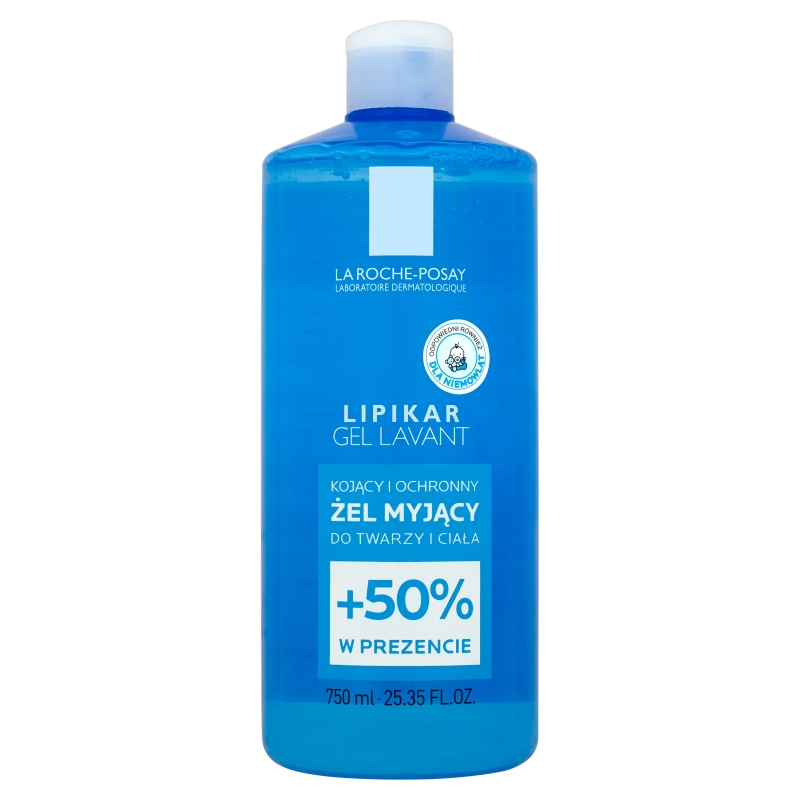 La Roche-Posay Lipikar Gel Lavant, żel myjący do twarzy i ciała, 750 ml