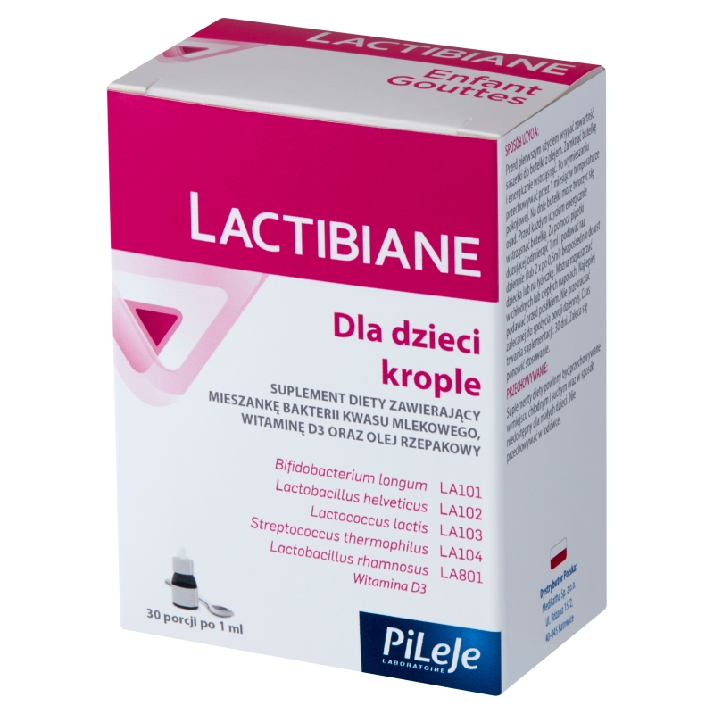 Lactibiane dla dzieci krople , z witaminą D3, 30 ml