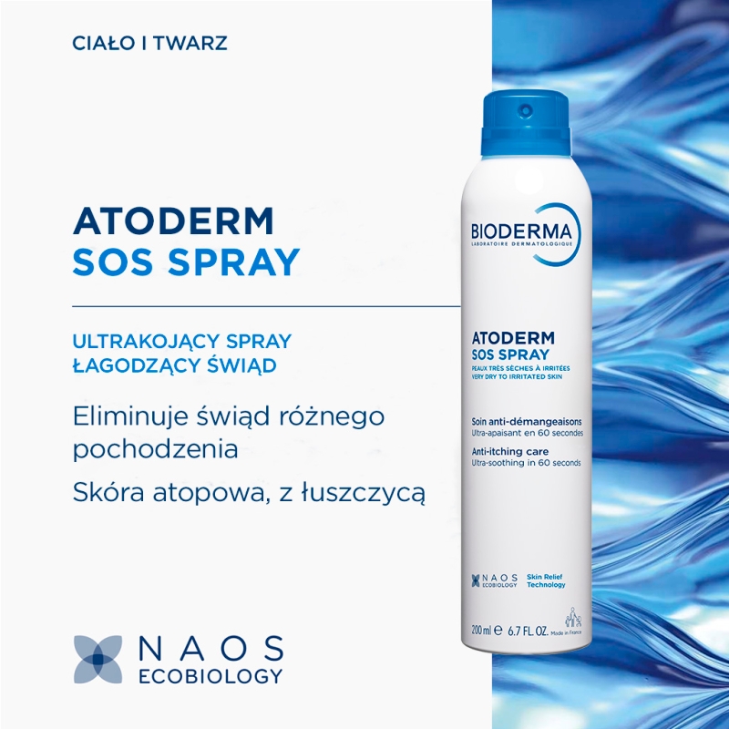 Bioderma Atoderm SOS, spray, 200 ml