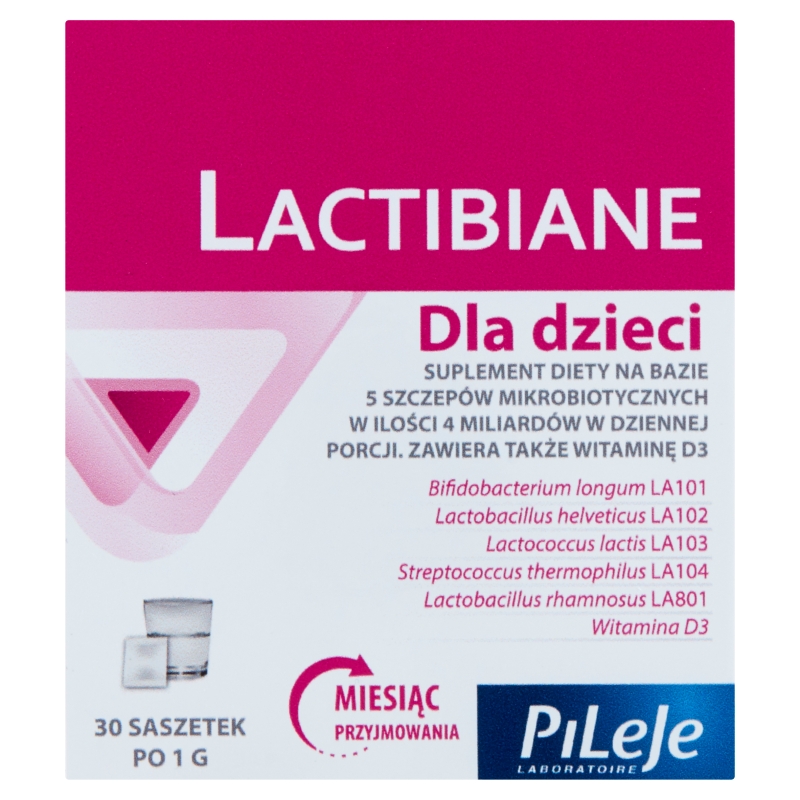 Lactibiane dzieci saszetki , z witaminą D, 30 szt.