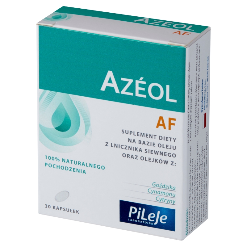 AZEOL AF , kapsułki ze składnikami wpływającymi na stymulowanie układu odpornościowego w walce z infekcjami grzybiczymi, 30 szt.
