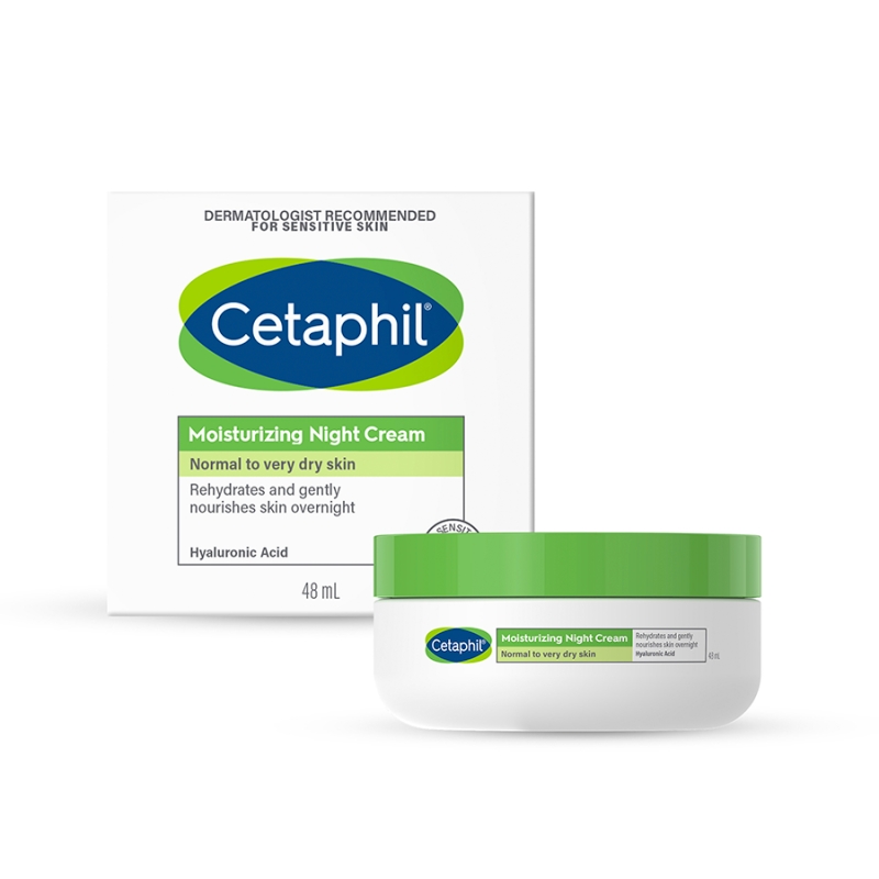 Cetaphil,  krem nawilżający na noc, 48 ml