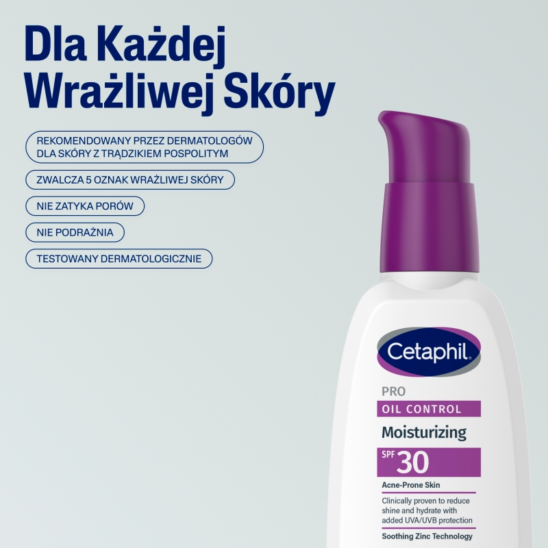 Cetaphil PRO Oil Control, krem nawilżający do cery trądzikowej, 118 ml