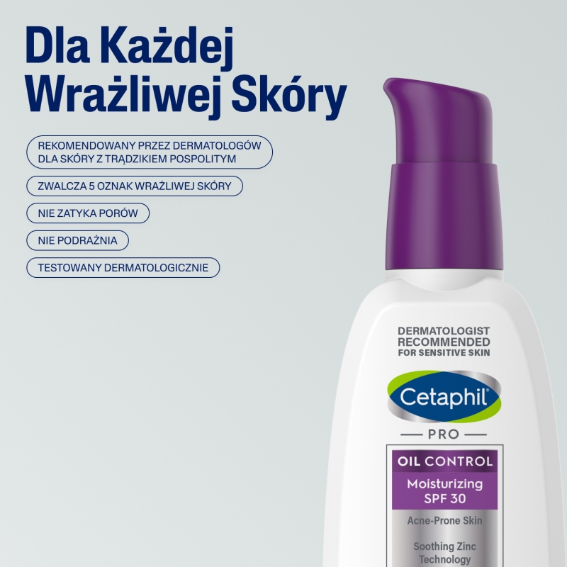 Cetaphil PRO Oil Control, krem nawilżający do cery trądzikowej, 118 ml