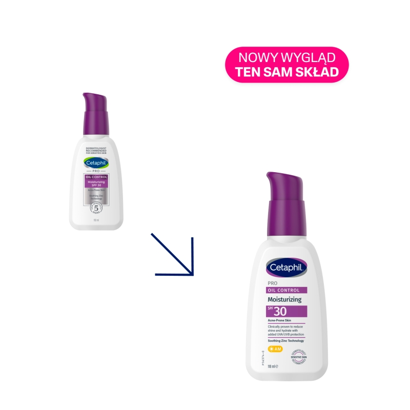 Cetaphil PRO Oil Control, krem nawilżający do cery trądzikowej, 118 ml