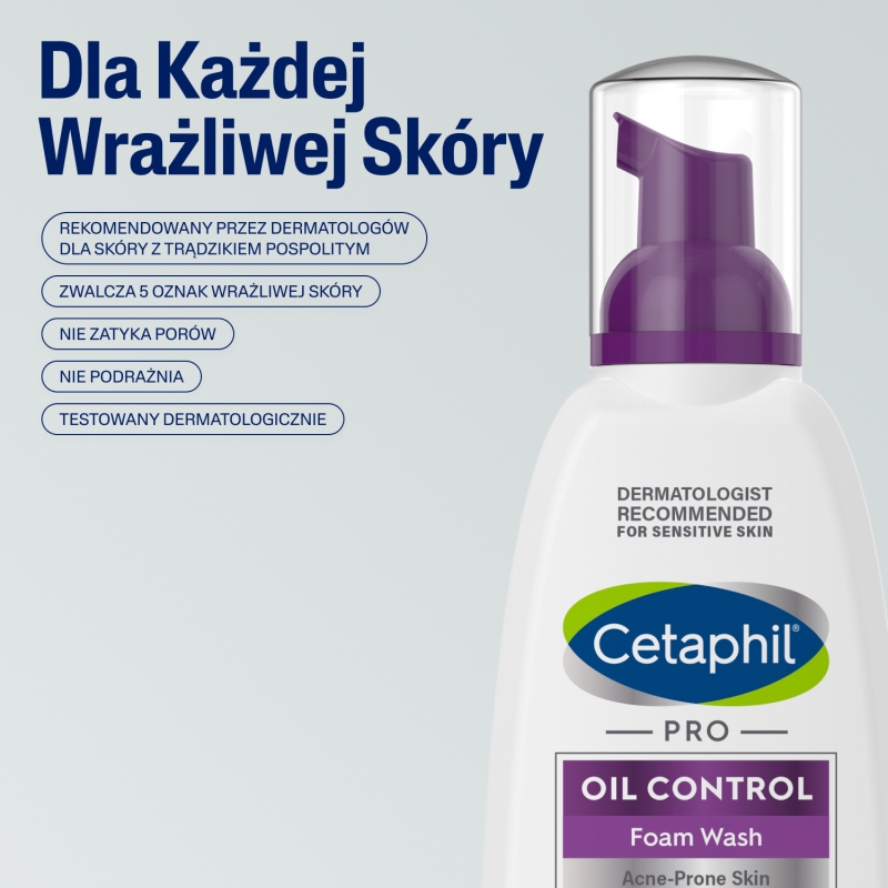 Cetaphil PRO Oil Control, pianka do mycia twarzy, 236 ml