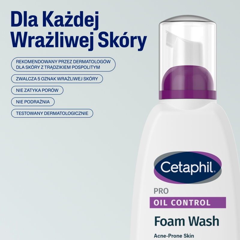 Cetaphil PRO Oil Control, pianka do mycia twarzy, 236 ml