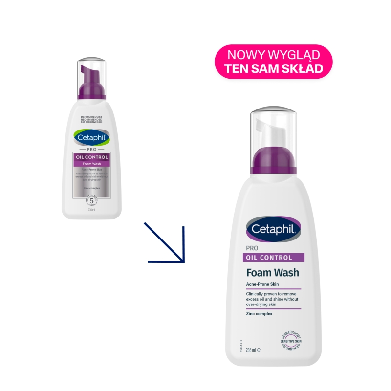 Cetaphil PRO Oil Control, pianka do mycia twarzy, 236 ml