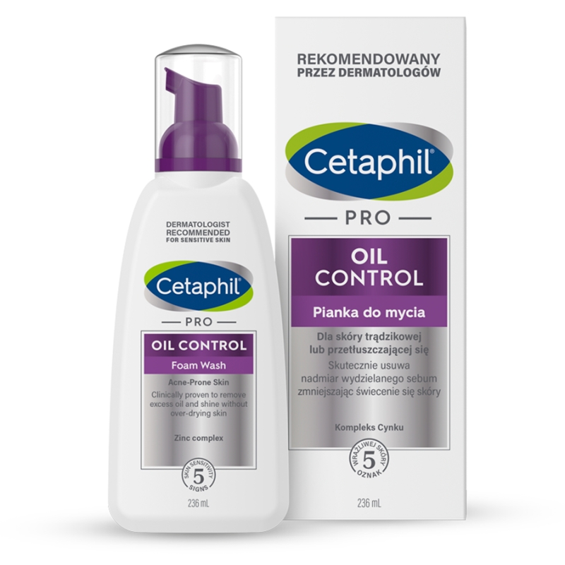 Cetaphil PRO Oil Control, pianka do mycia twarzy, 236 ml