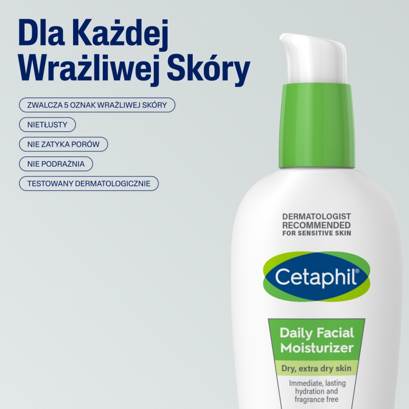 Cetaphil, krem nawilżający na dzień do twarzy, 88 ml